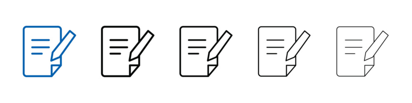 Assignment icon Outline vector logo for web ui