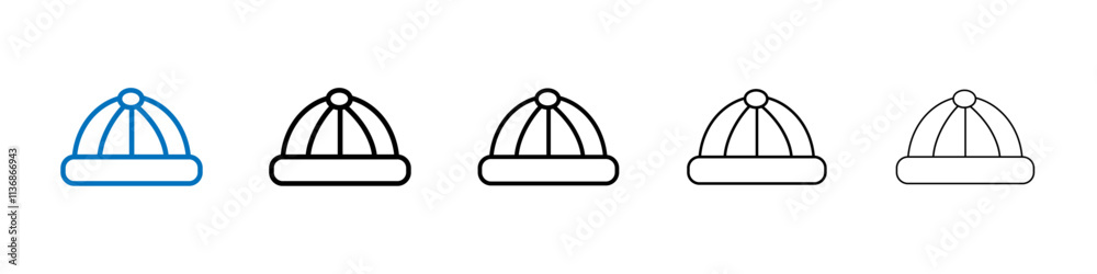 Poster baby hat icon outline vector logo for web ui