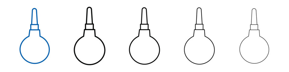 baby nasal aspirator icon Outline vector logo for web ui