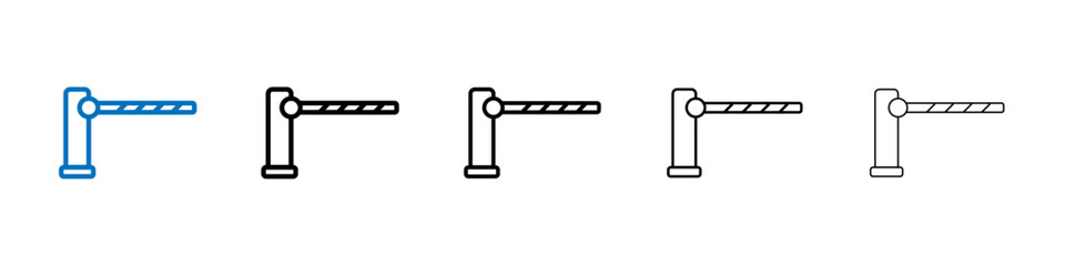 Barrier icon Outline vector logo for web ui