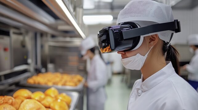 Virtual Reality in Modern Industrial Bakery Setting Enhances Production Control