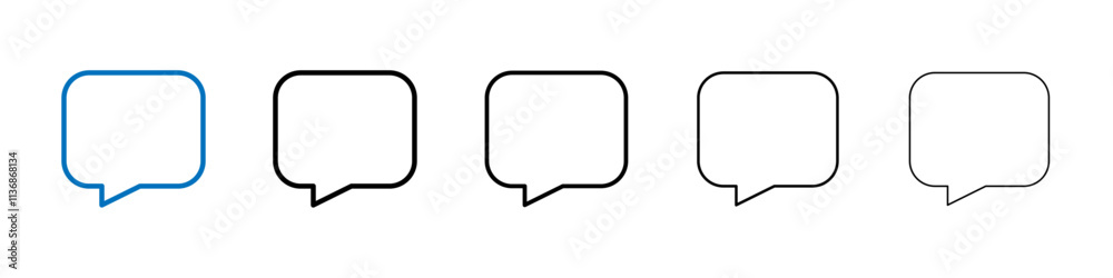 Aufkleber blog icon outline vector logo for web ui