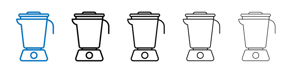 Blender icon Outline vector logo for web ui