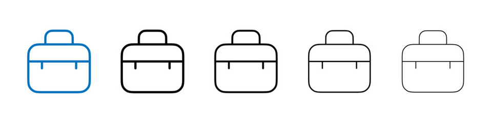 Briefcase icon Outline vector logo for web ui