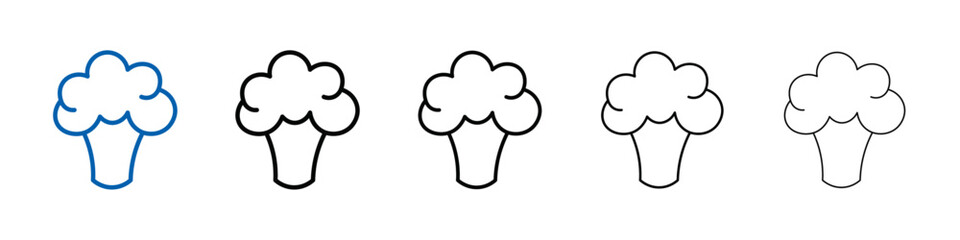 broccoli icon Outline vector logo for web ui