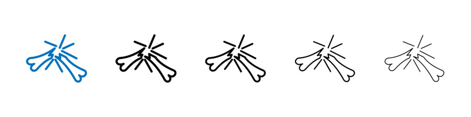 Broken bone icon Outline vector logo for web ui