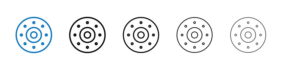 Car bearing icon Outline vector logo for web ui