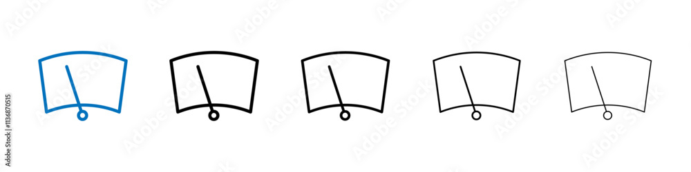 Poster car windscreen icon Outline vector logo for web ui