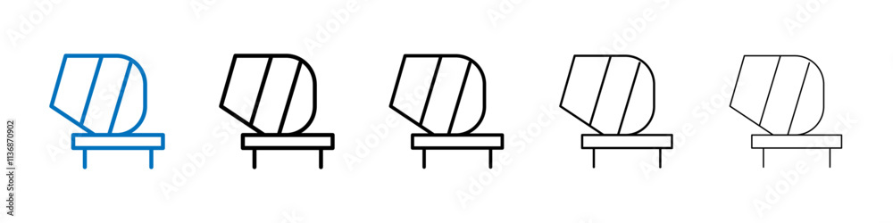 Poster cement mixers icon outline vector logo for web ui