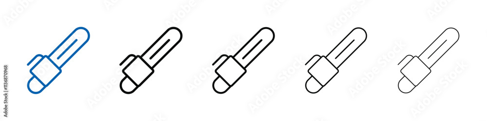 Poster Chainsaw icon Outline vector logo for web ui