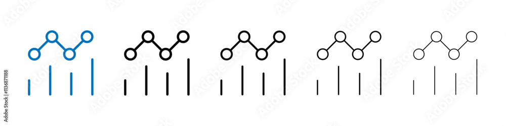 Poster chart icon outline vector logo for web ui
