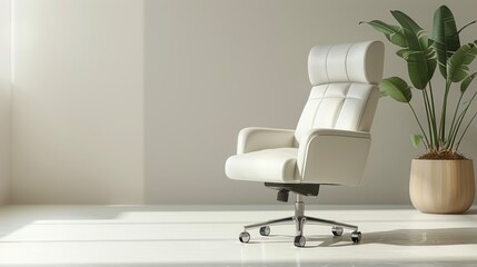 Modern Minimalist Office Chair Design in a Bright Room