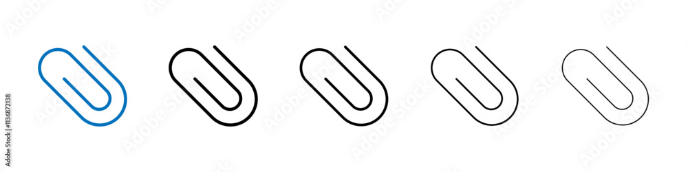Poster clip icon outline vector logo for web ui