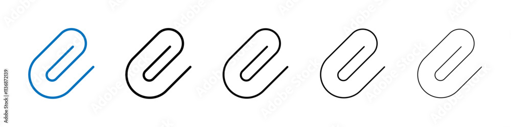 Poster clip icon outline vector logo for web ui
