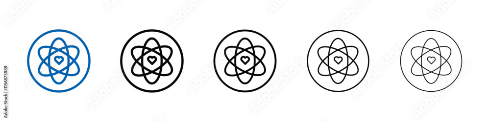 Poster Core Values icon Outline vector logo for web ui