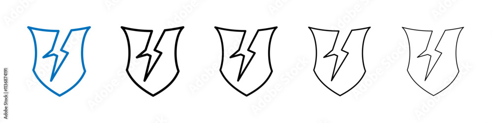Poster crack icon outline vector logo for web ui