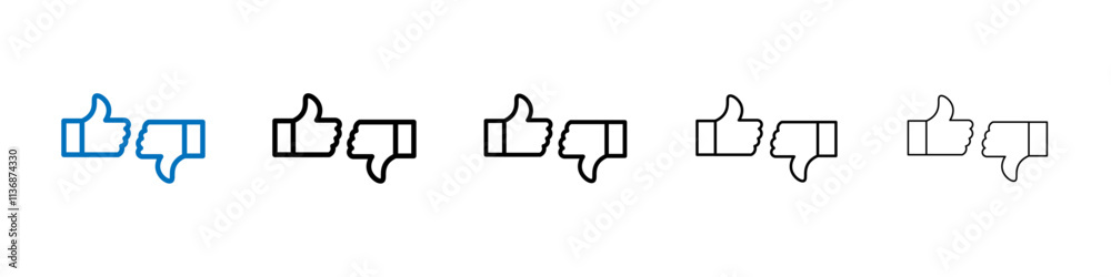 Poster Criticism icon Outline vector logo for web ui