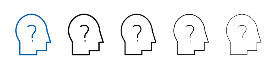 Curiosity icon Outline vector logo for web ui