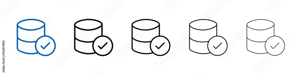 Aufkleber Data Recovery icon Outline vector logo for web ui