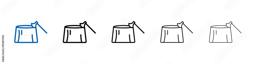 Poster Deforestation icon Outline vector logo for web ui