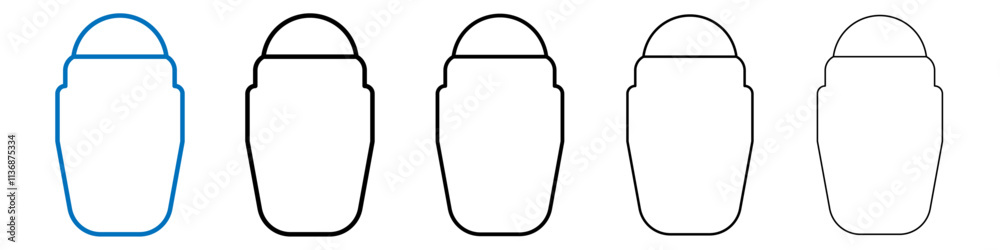 Poster deodorant icon Outline vector logo for web ui