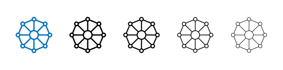 Dependency icon Outline vector logo for web ui