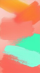 Obraz premium Abstract painting of a colorful brush stroke on a white background