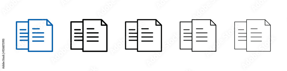 Poster Document Papers icon Outline vector logo for web ui