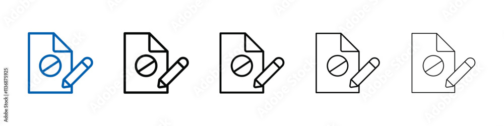 Poster document petition icon outline vector logo for web ui