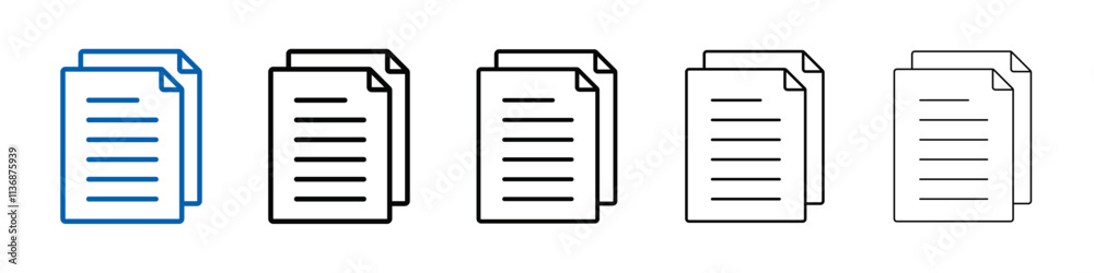 Poster documents icon Outline vector logo for web ui