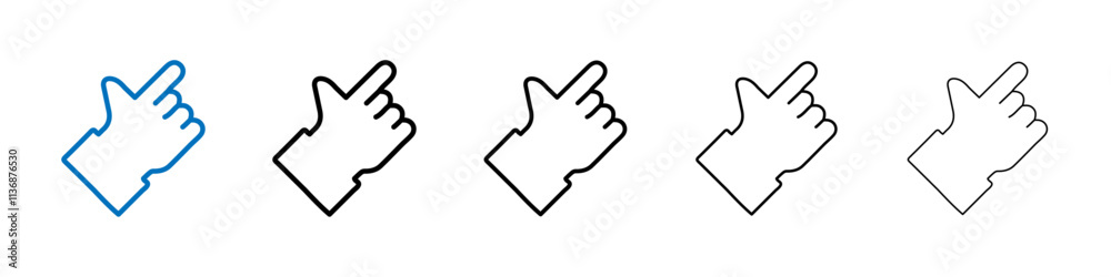 Aufkleber Easy icon Outline vector logo for web ui