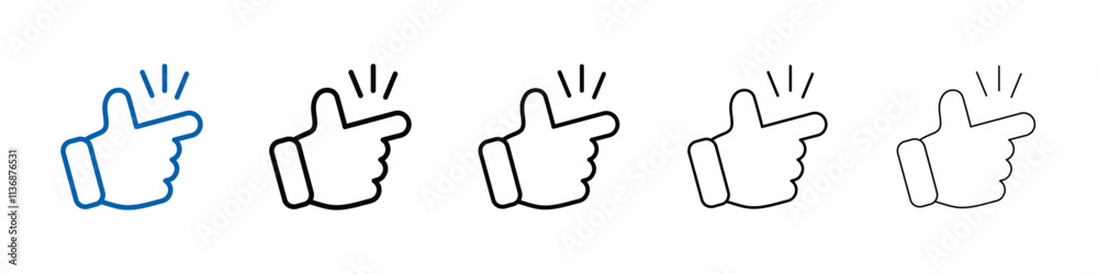 Poster easy icon outline vector logo for web ui