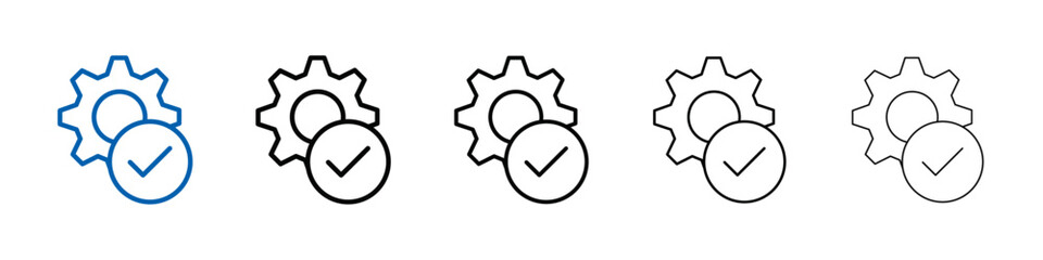 Easy Installation icon Outline vector logo for web ui