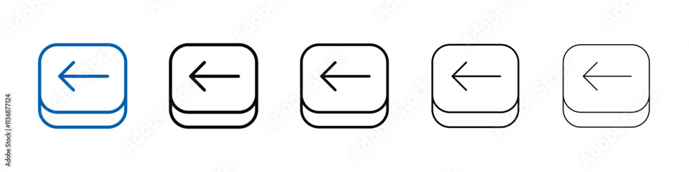 Poster esc icon outline vector logo for web ui