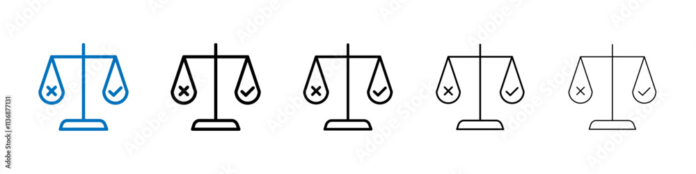 Poster ethics icon outline vector logo for web ui