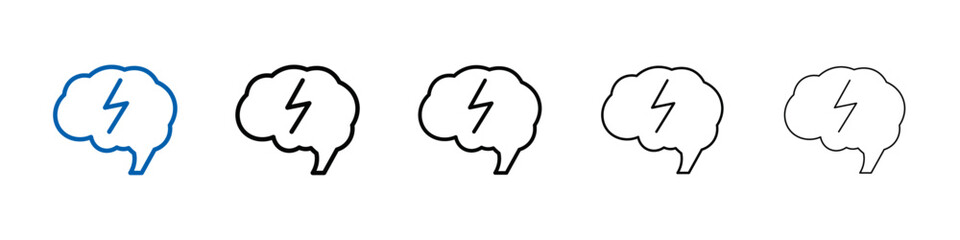 Epilepsy icon Outline vector logo for web ui