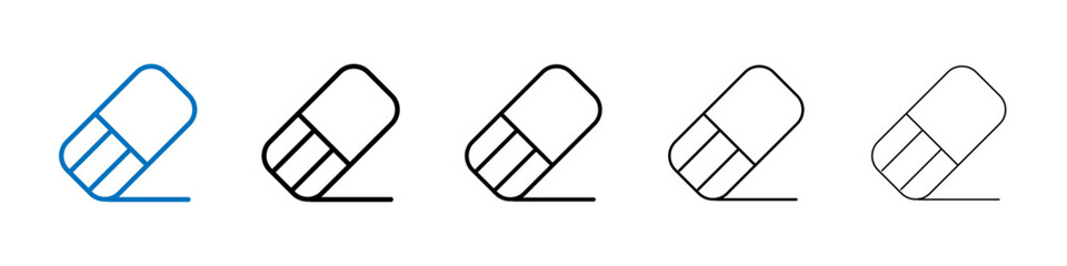 Eraser icon Outline vector logo for web ui