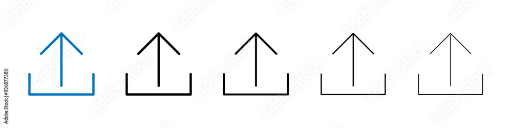 Aufkleber export icon outline vector logo for web ui