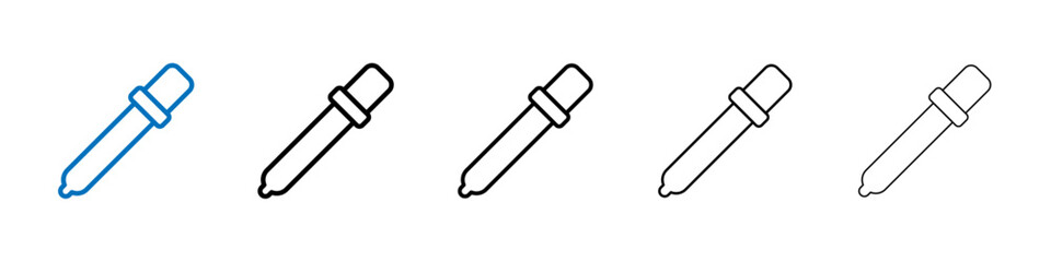 Eye dropper icon Outline vector logo for web ui