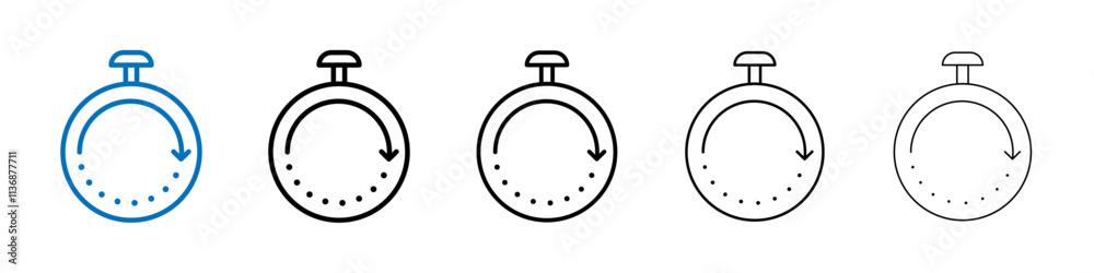 Aufkleber fast processing icon outline vector logo for web ui