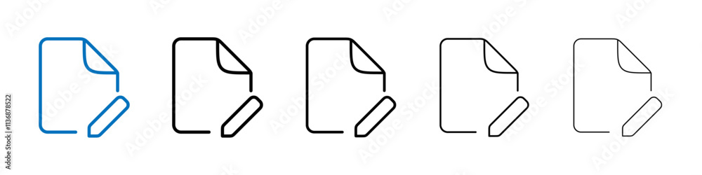 Aufkleber format icon outline vector logo for web ui