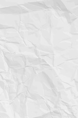 White clean crumpled paper
