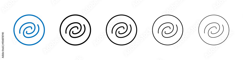Poster Galaxy icon Outline vector logo for web ui
