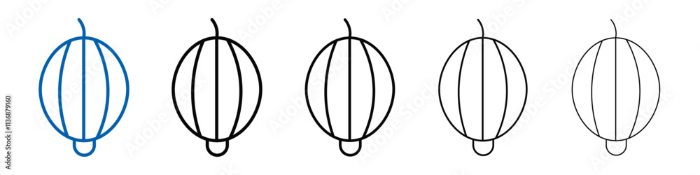 Aufkleber gooseberry icon outline vector logo for web ui
