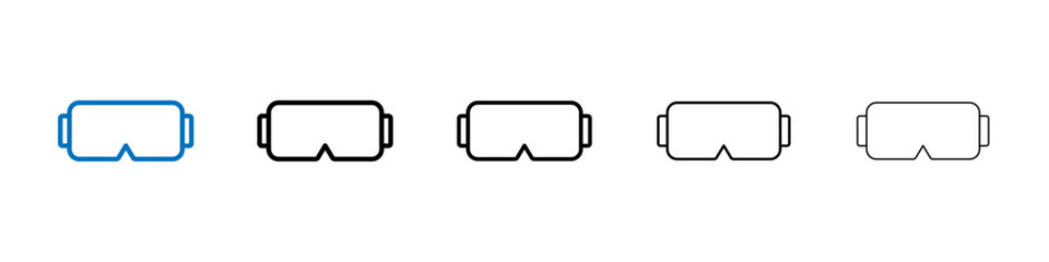 Goggles icon Outline vector logo for web ui