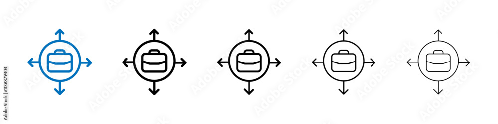 Aufkleber growing graph icon outline vector logo for web ui