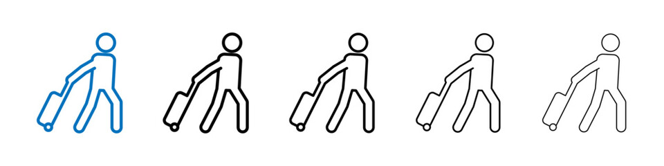 Guest icon Outline vector logo for web ui