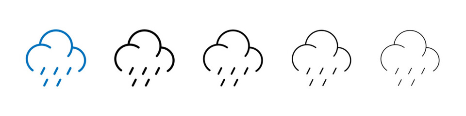 Hail icon Outline vector logo for web ui