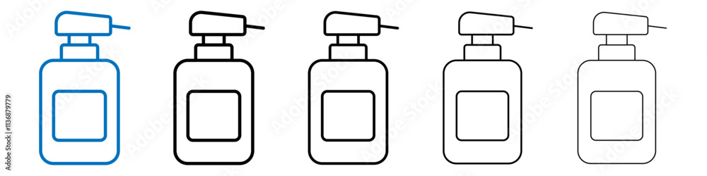 Poster hand wash icon outline vector logo for web ui