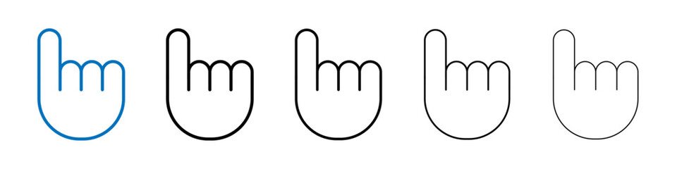 Hand pointer icon Outline vector logo for web ui
